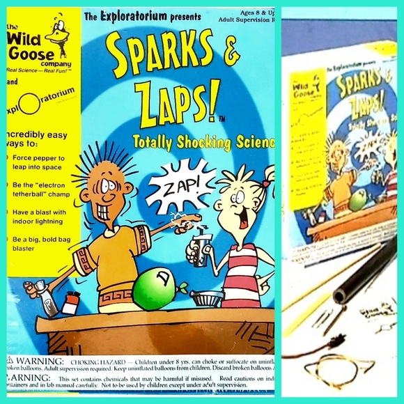 Sparks & Zaps Totally Shocking Science Activity Experiment Kit Educational NWT - Picture 1 of 7